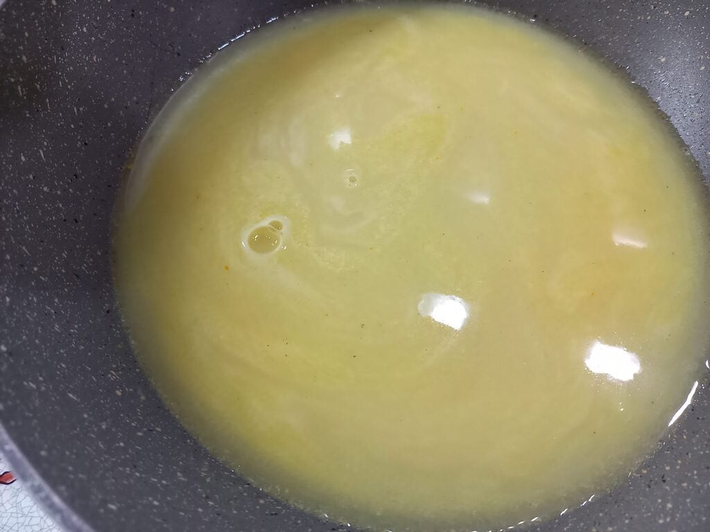 Fischstückchen mit Mandarinencreme