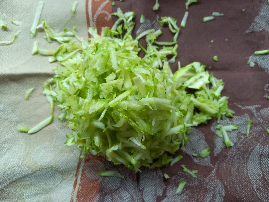 geriebene Zucchini