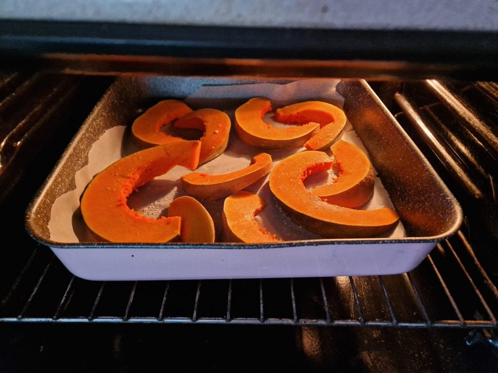 Kürbis im Ofen
