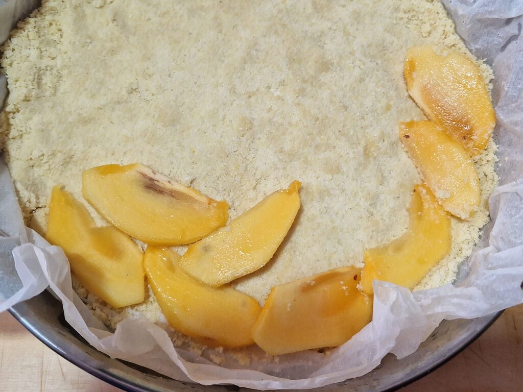 Streuselkuchen mit Kaki