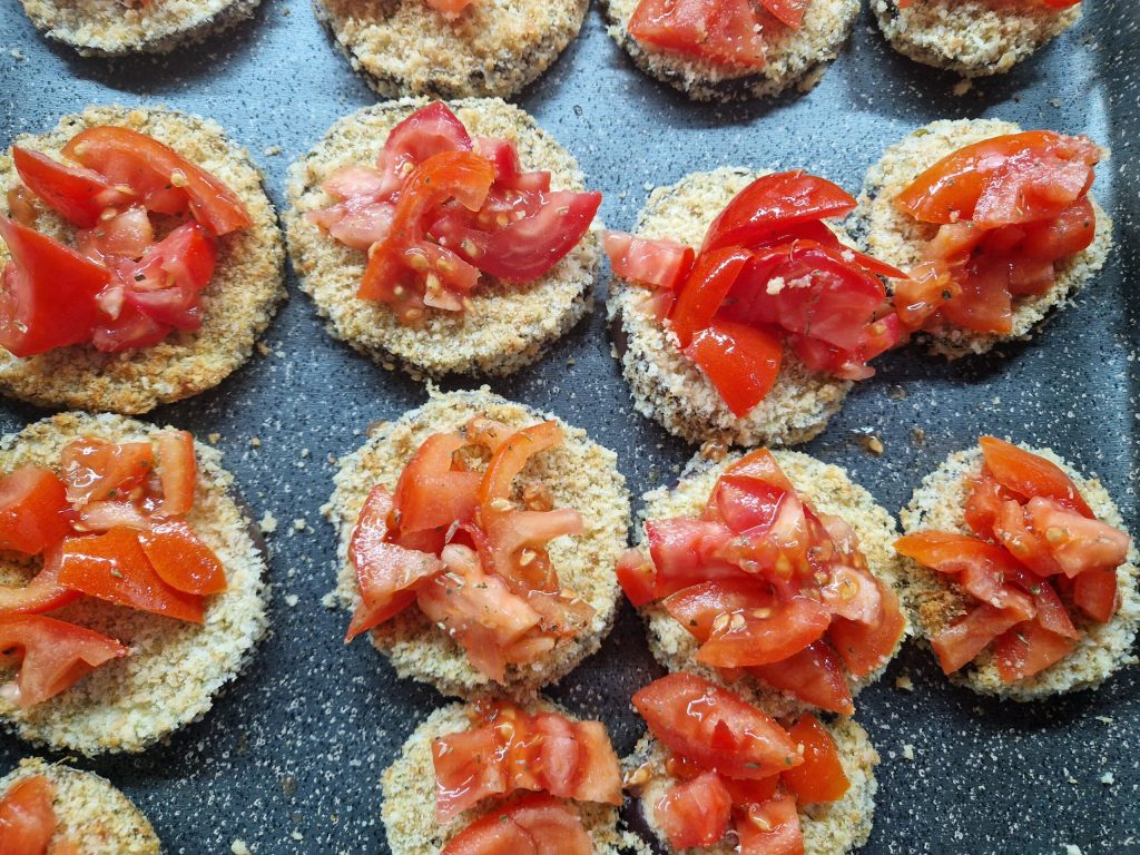 Die Auberginenpizzetten