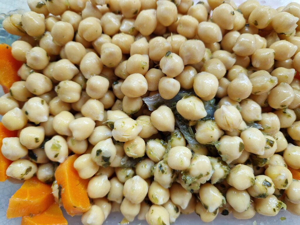 gekochte Kichererbsen