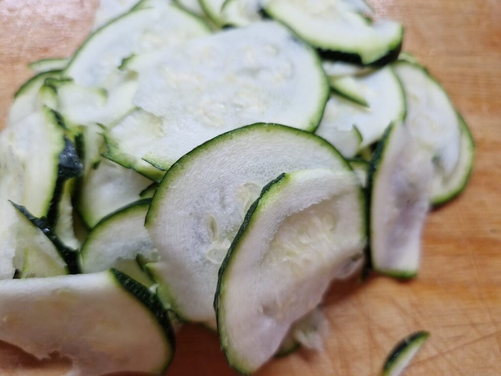 Zucchini in Scheiben