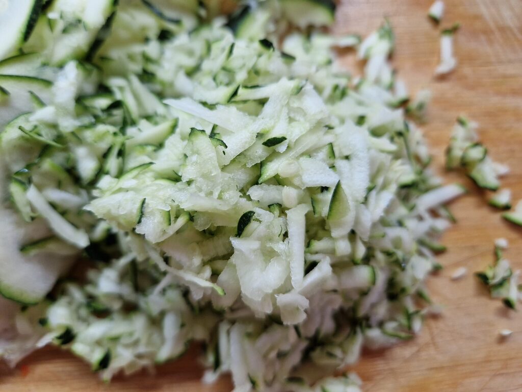 geriebene Zucchini