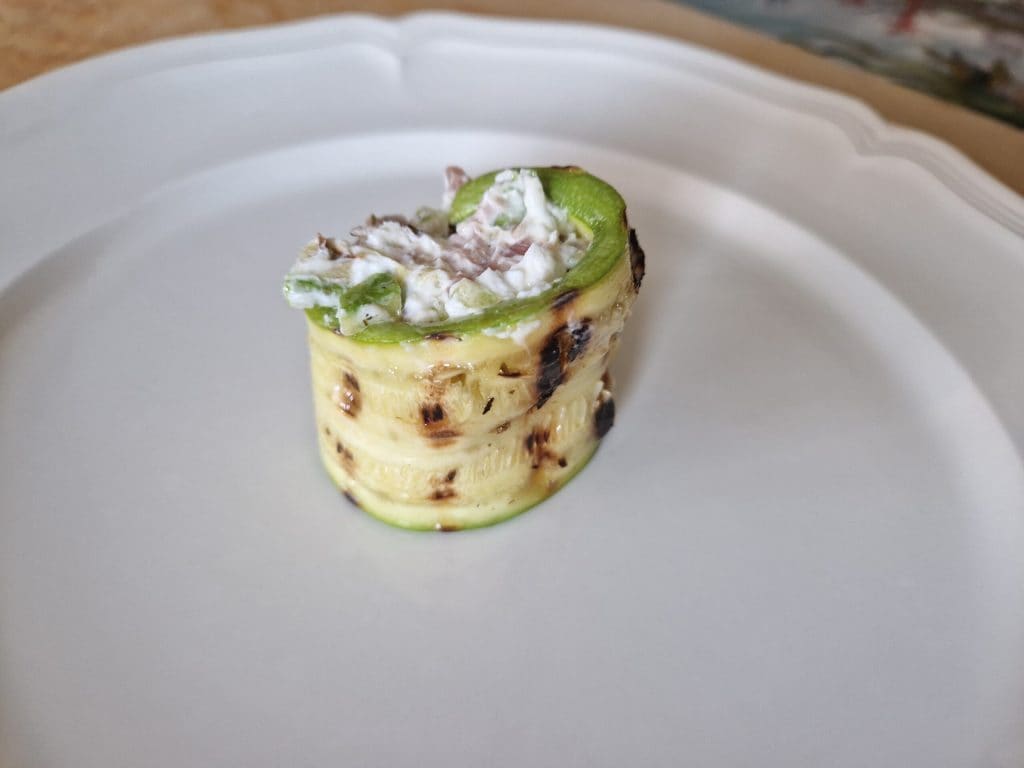 Der kalte Zucchinenspiralkuchen