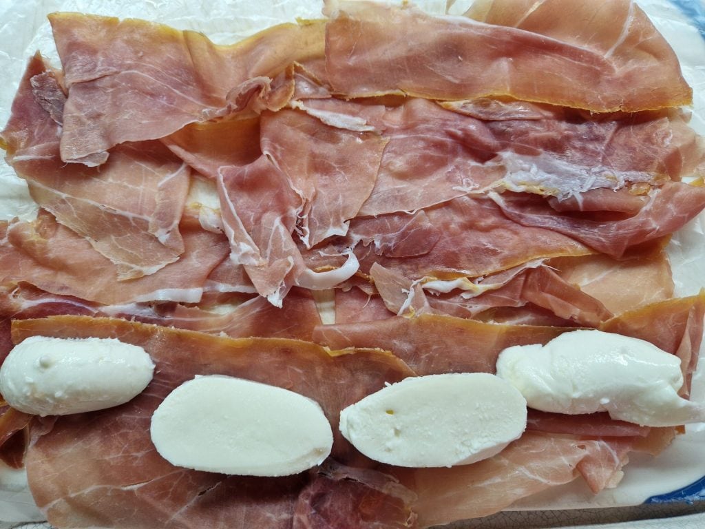 roher Schinken Mozzarella