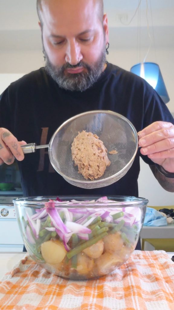Kartoffel-, Bohnen- und Thunfischsalat (Rezept und Tricks)