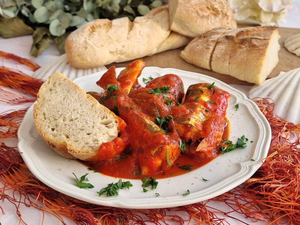 Hechtschnäpper in Tomatensoße