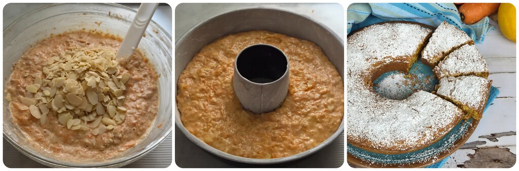 Vollkorn-Karotten-Mandel-Kranzkuchen