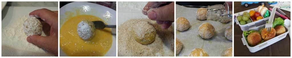 gebackene Reisbällchen