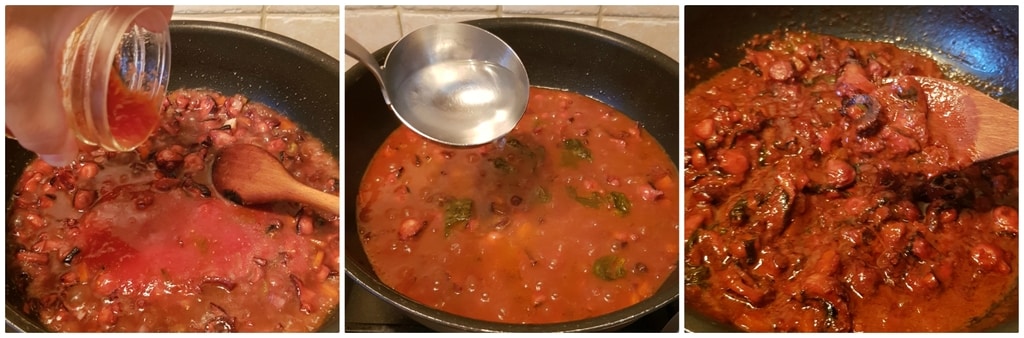 pasta mit Oktopus-Ragout