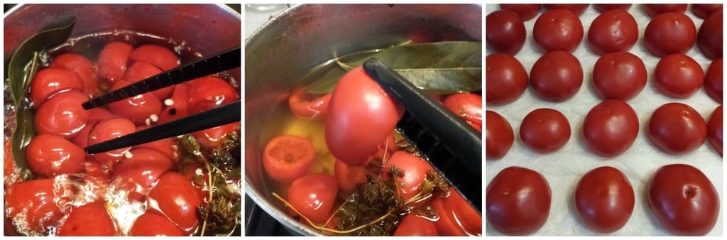 runde gefüllte Peperoni in Öl