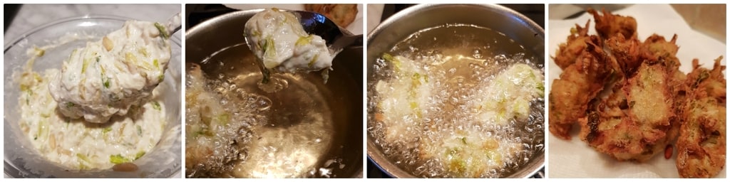 Endivien- und Pinienkernpfannkuchen