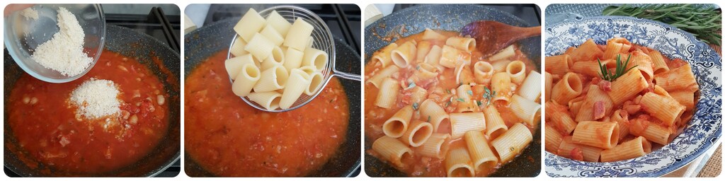 mezze maniche mit cannellini