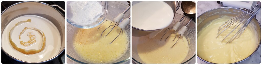 weicher Obsttorte mit Obstsalat