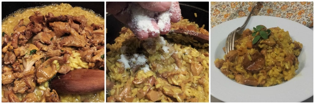 risotto mit Safran und Pfifferlingen