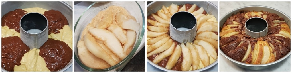 Birnen-Nutella-Kranzkuchen