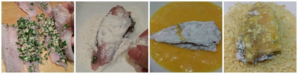 knusprige gebackene Rotbarben