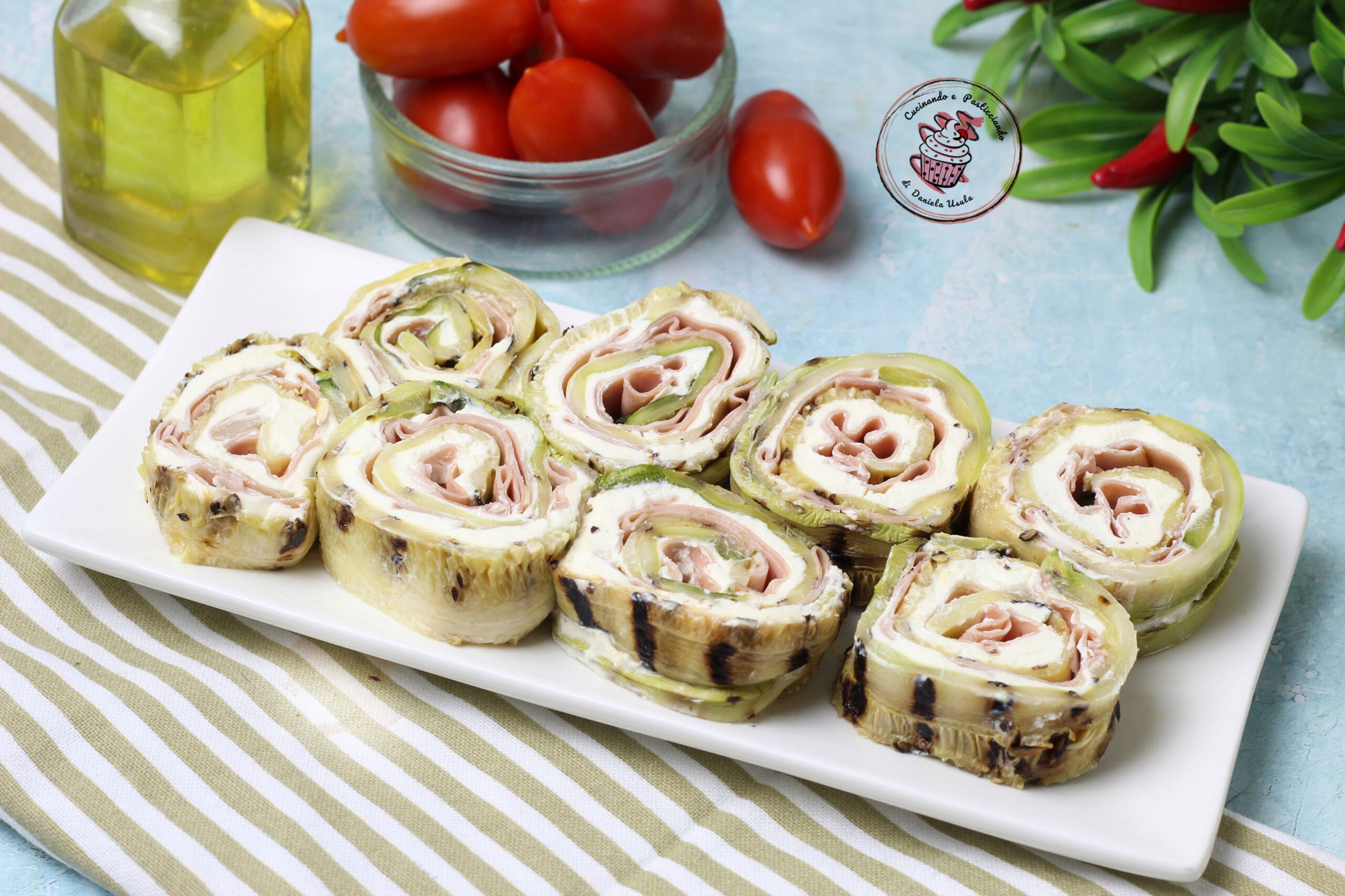 Zucchiniröllchen, köstlich, nur 3 Zutaten