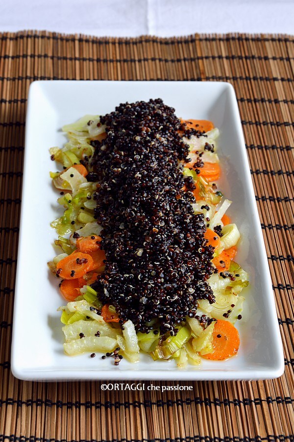 Quinoa mit herbstlichem gebratenem Gemüse ORTAGGI che passione