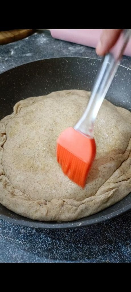 Wir schließen mit der zweiten Schicht und versiegeln alles gut