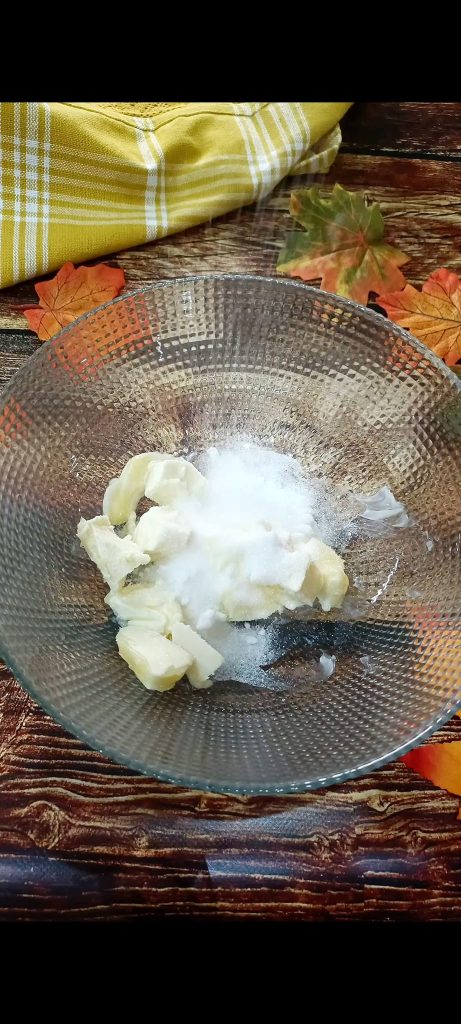 Weiche Butter und Zucker