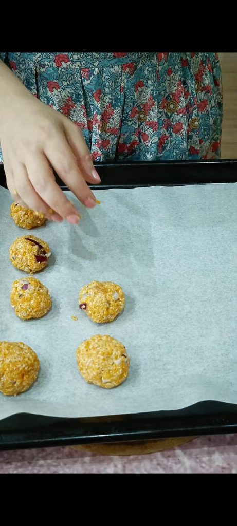 Wir formen die Bällchen