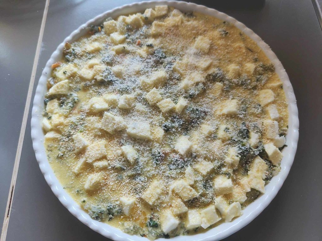 Mangold- und Mozzarellakuchen