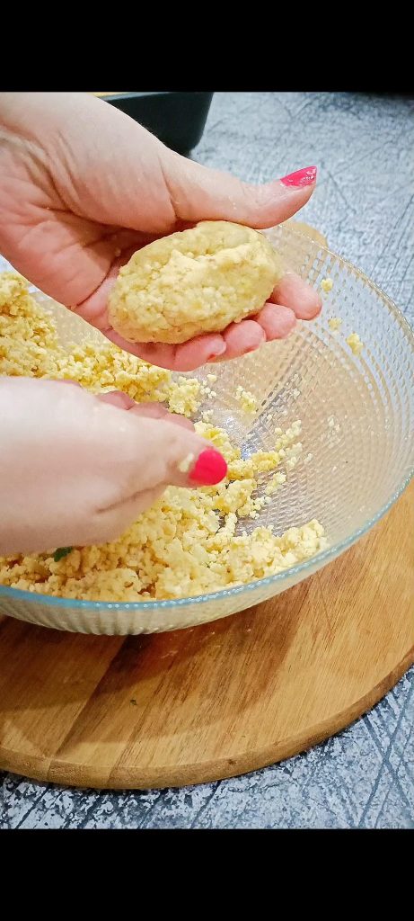 Wir formen die Bällchen