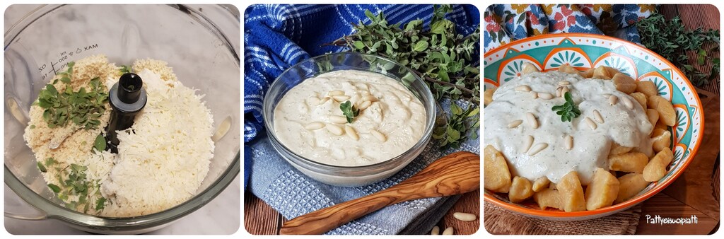 Kürbisgnocchi mit Pinienkernsauce