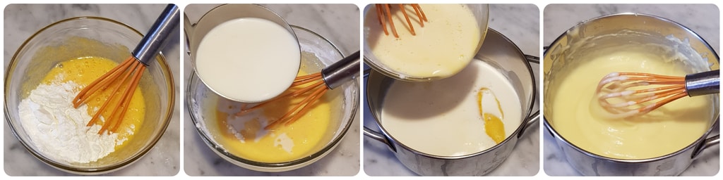 Törtchen mit Creme und Beeren