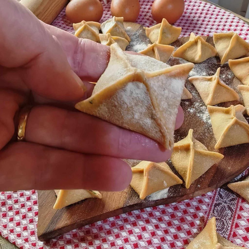 Frische Pasta-Päckchen