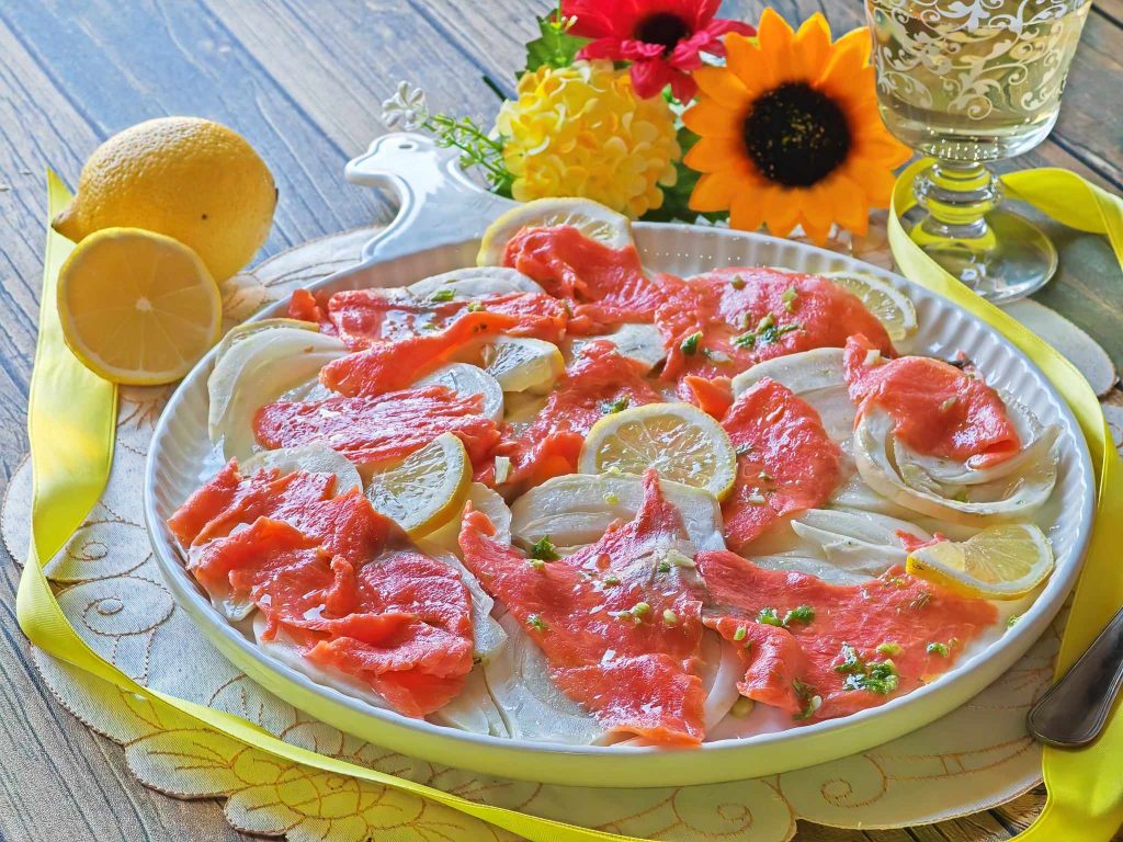 Fenchel- und Lachssalat