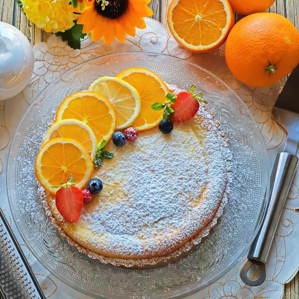 Ricotta- und Orangenkuchen