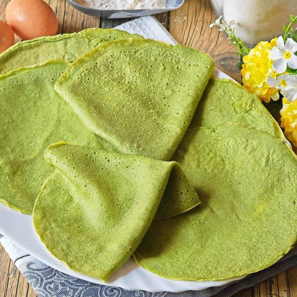 Grüne Brokkoli-Crepes