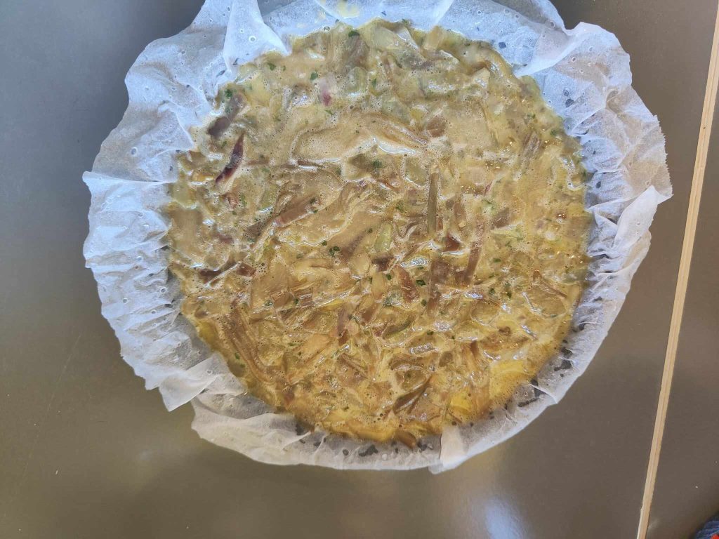 Leichte Artischocken-Frittata