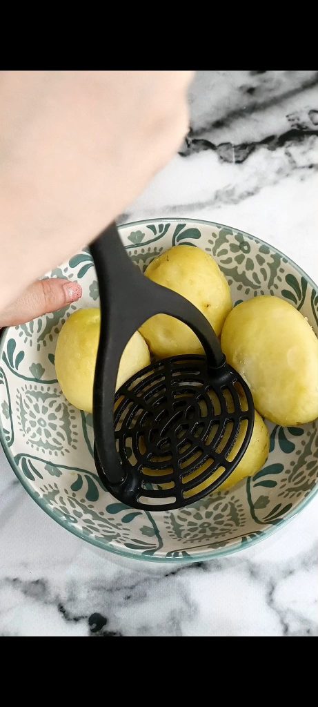Gekochte, zerdrückte Kartoffeln