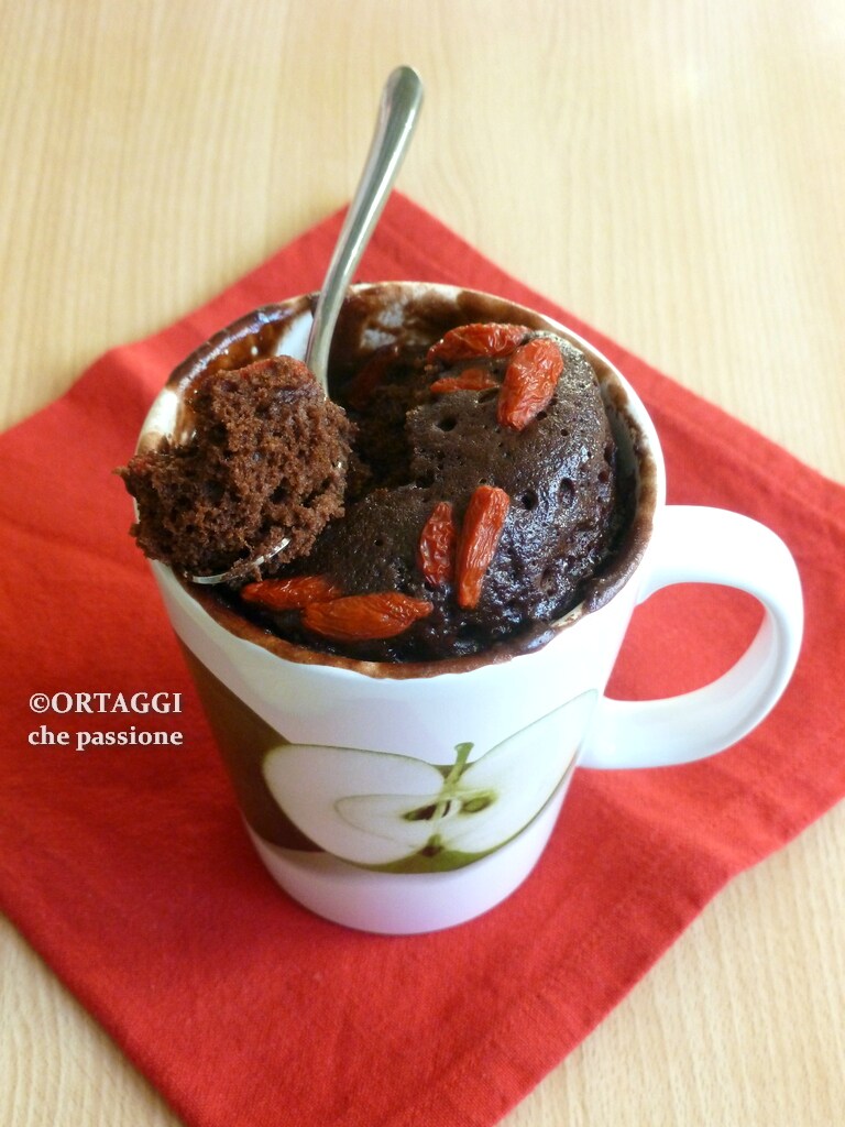 mug cake microwake chocolate Tassenkuchen in der Mikrowelle
