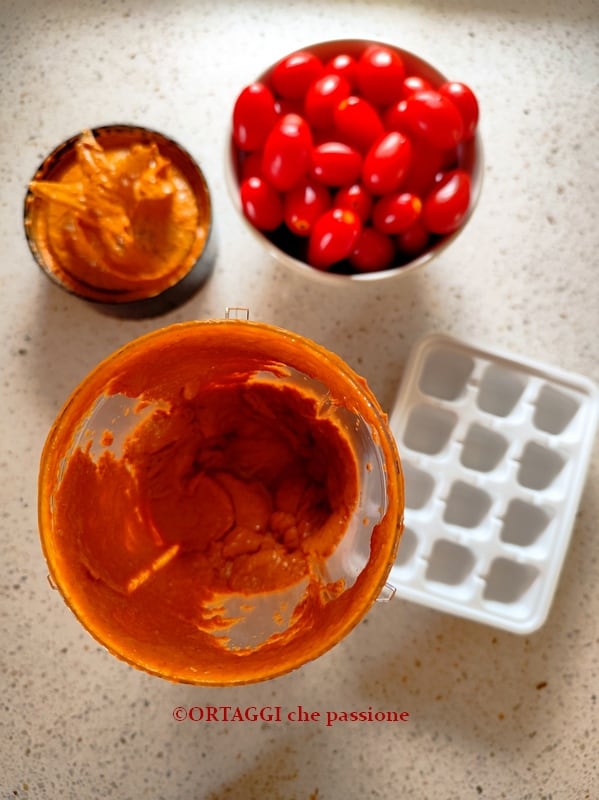 Gemixter Tomatenbrühwürfel