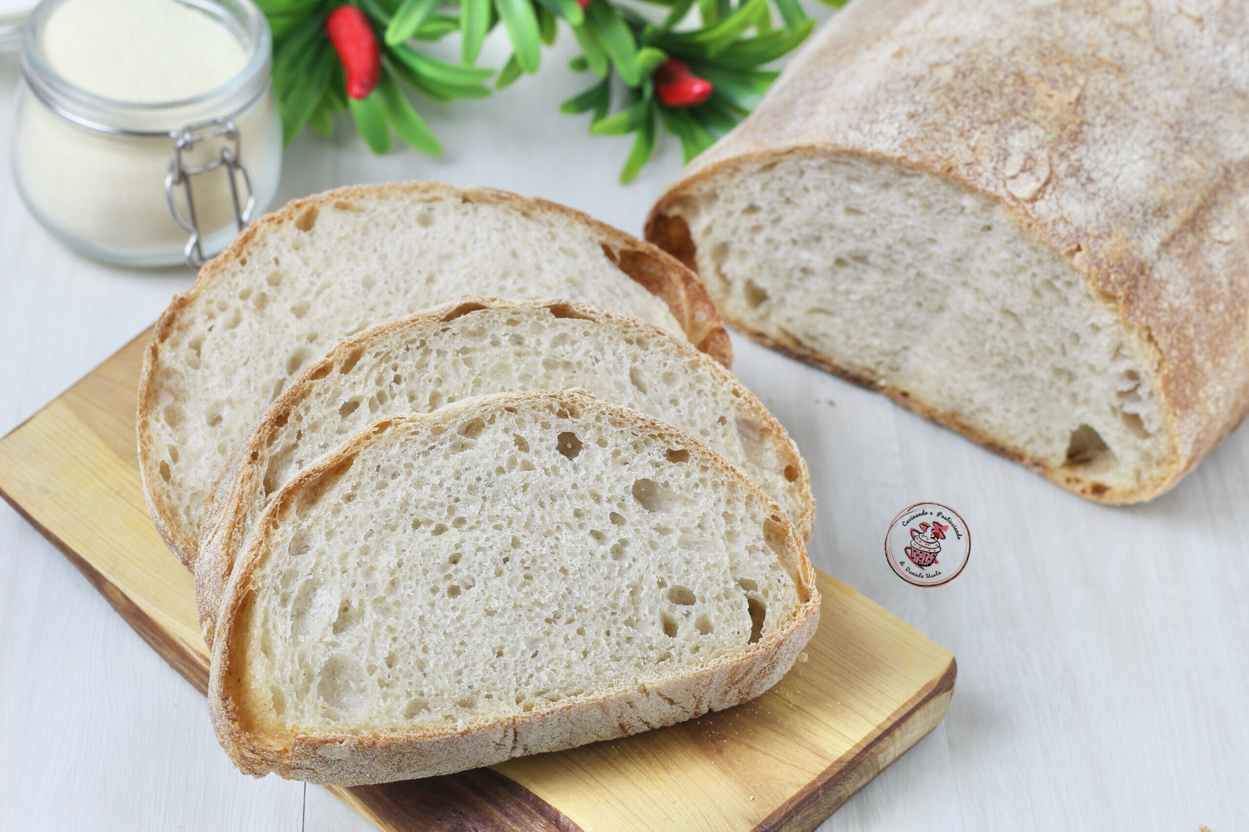 Rustikales Brot am selben Tag mit Sauerteig