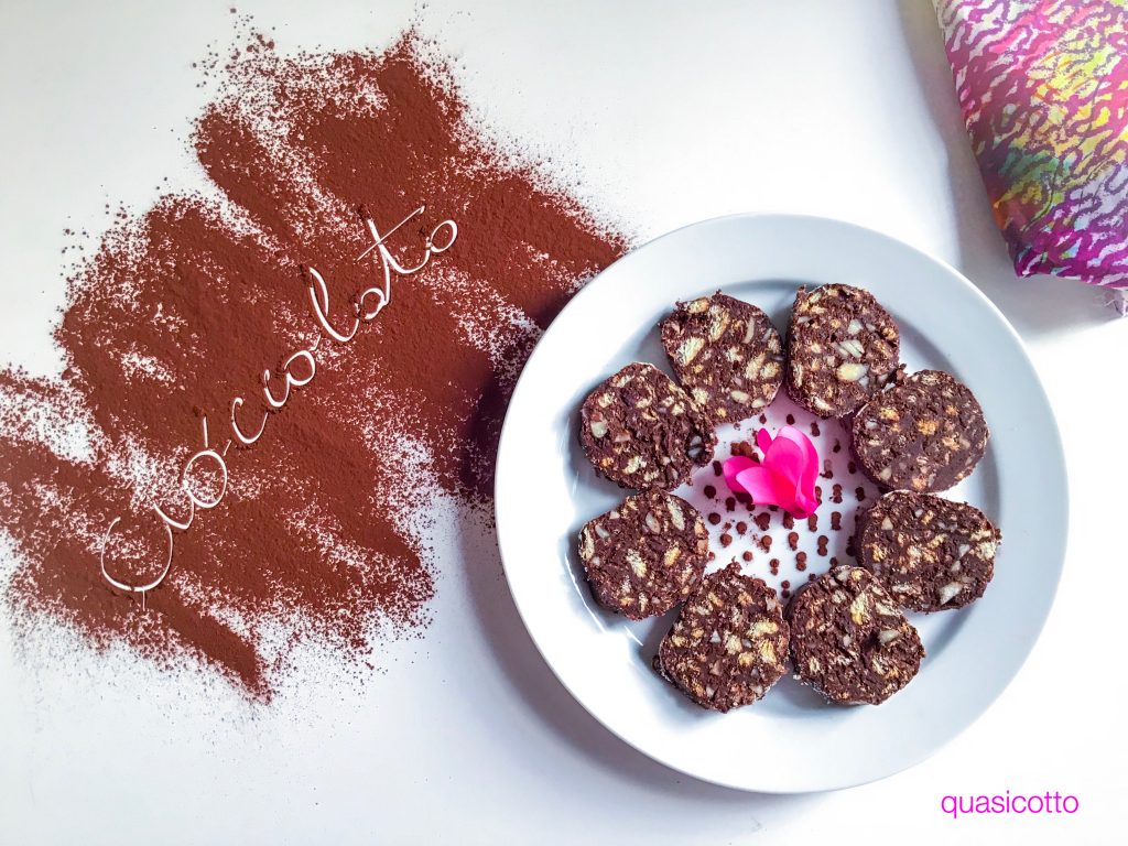 Omas Schokoladensalami ohne Ei