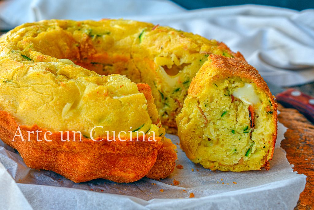 7-Gläser-Kranzkuchen mit Zucchini und Speck