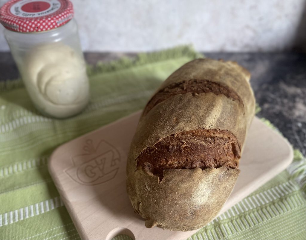 No-Knead-Brot mit Sauerteig