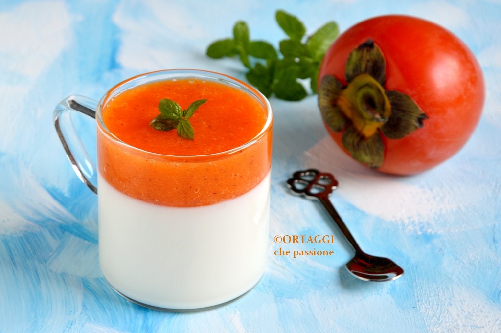 Kaki-Panna-Cotta - Herbstfrucht-Coulis