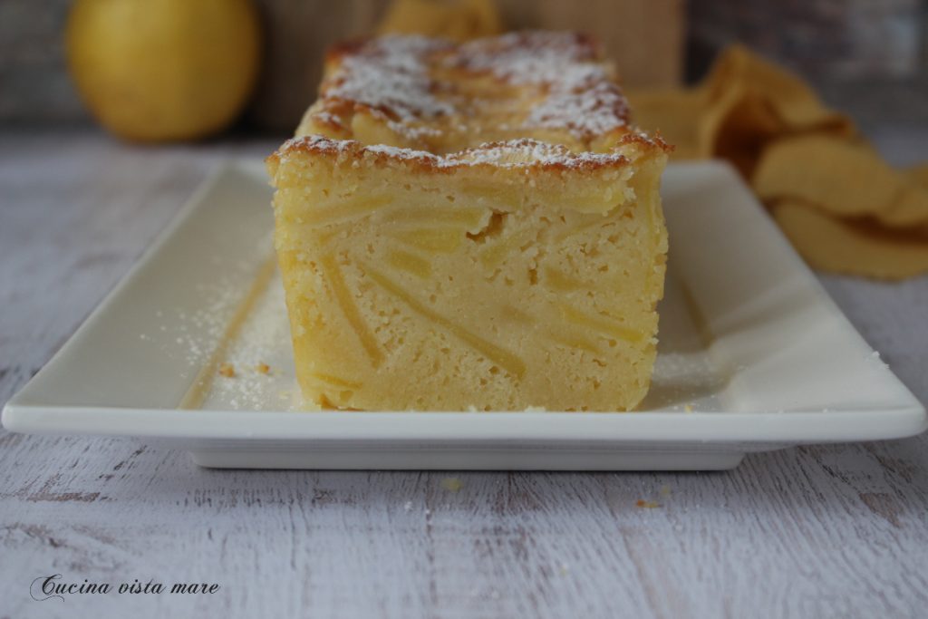Apfel-Pfundkuchen Küche mit Meerblick