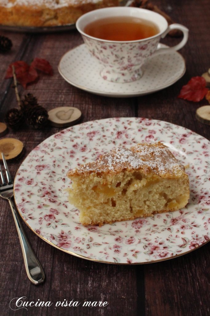 Apfelkuchen ohne Butter und Milch Küche mit Meerblick