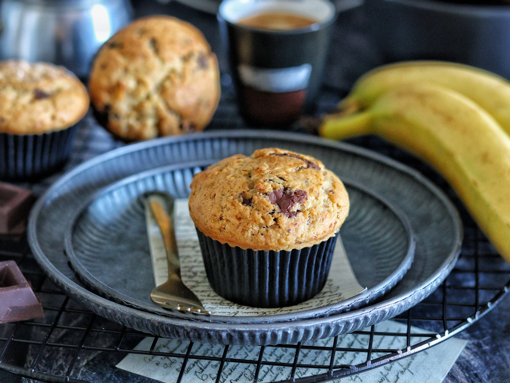 Bananen-Schokoladen-Muffins