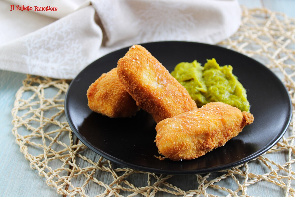 Gebratene Barschfilets mit Lauchcreme