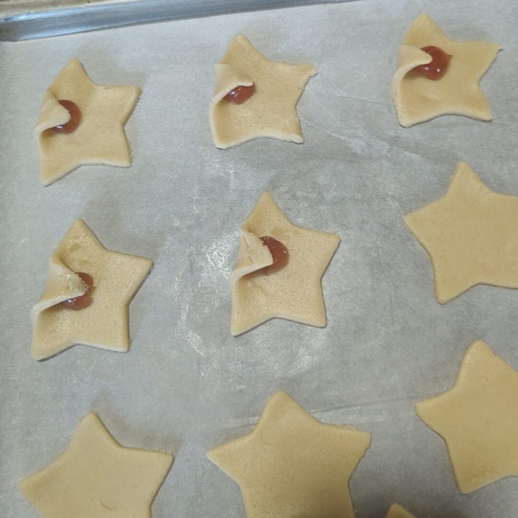 Weihnachtsstern-Plätzchen