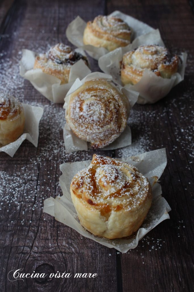 Blätterteig-Muffins Küche mit Meerblick
